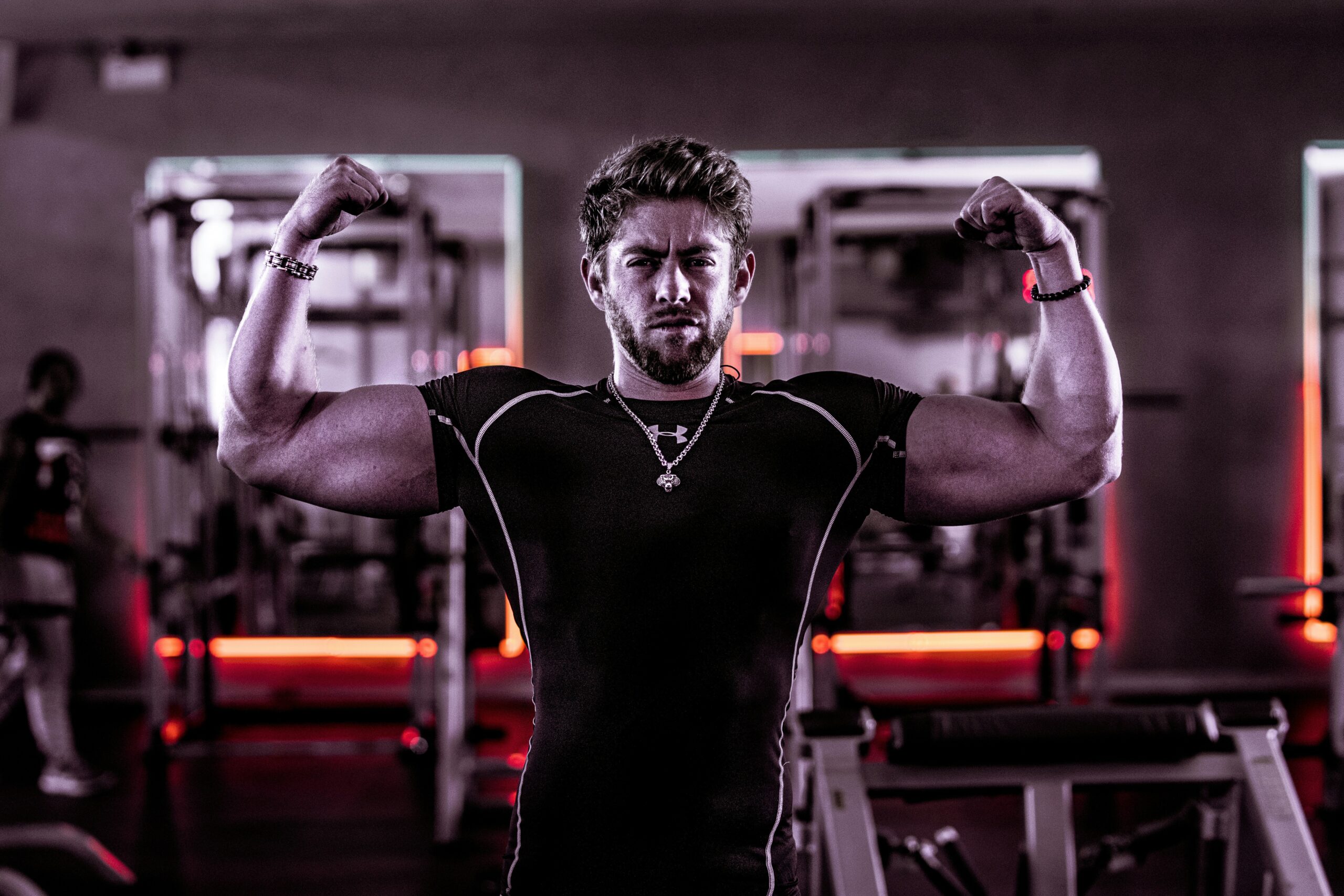 Side-by-side comparison showing before and after photos of someone practicing lean pilates flow.