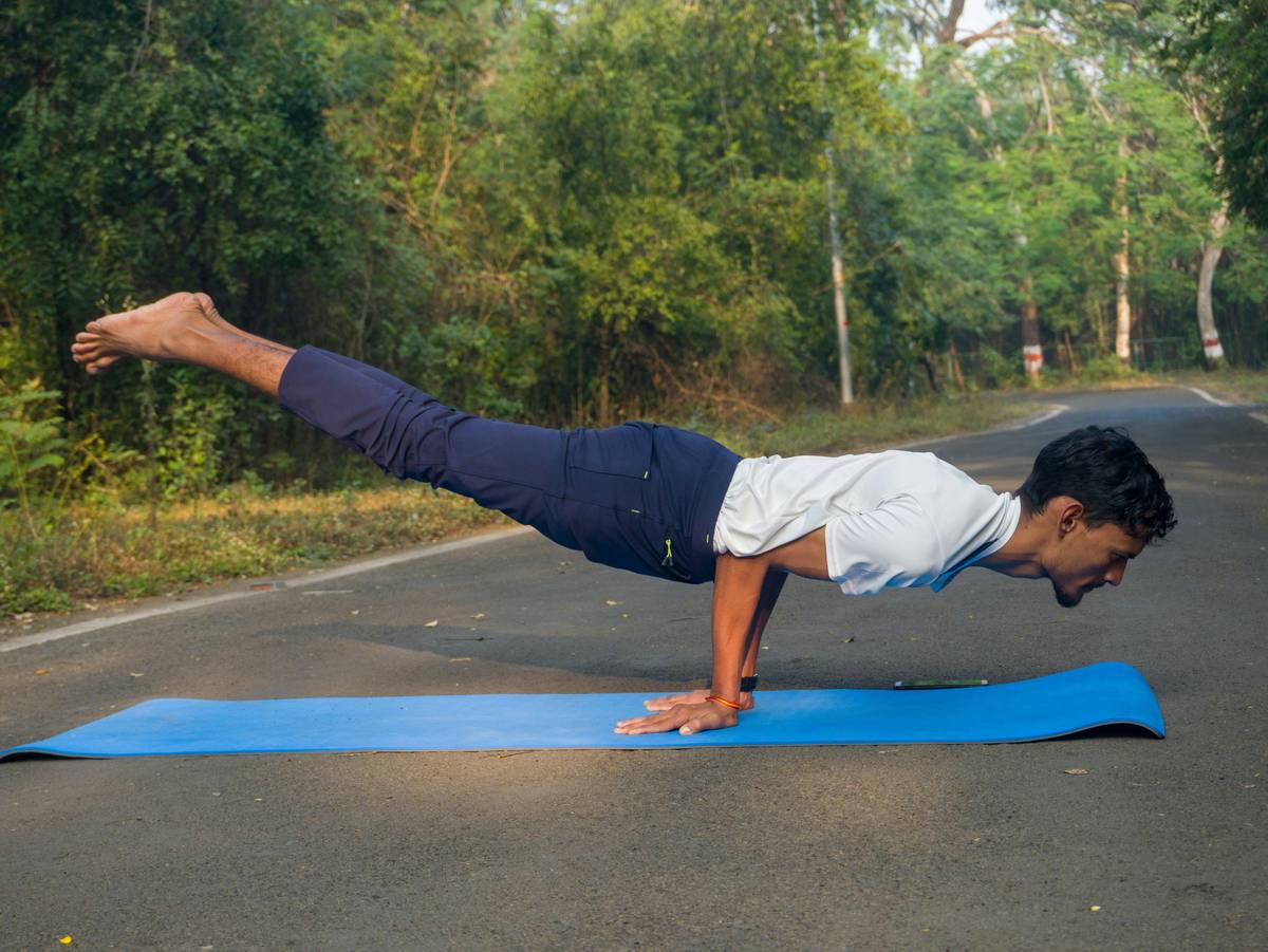 Before and after photos showing visible weight loss through pilates